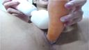 Uniform Shaved Girl's Denma & Vegetable Masturbation Live Chat 58 minutes