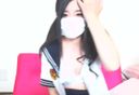 Live masturbation delivery of a beautiful girl in a uniform with black hair! !!
