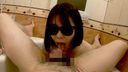 A man's dream!! Active model beautiful female college student Mai enjoys periscope rich deep throat in the bathroom