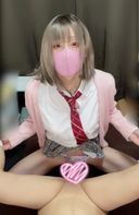 【Cross-dressing】Uniform gal who seeds a masturbator ()