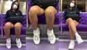 [4K shooting] Carefully observing ♥ the trained muscular legs on the way home from the gym