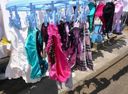 【Underwear laundry】Unprotected and fully visible panties and bras hung on the veranda of the woman's house