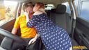 Fake Driving School - Voluptuous redhead fucks in car