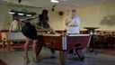 After a billiard showdown with a super beautiful hustler, you have no choice but to pull out a threesome in front of the gallery on the pool table! I'm just tired of such a great video ...