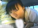 個人撮影 サセコの女の子のフェラ抜き・車で口内射精