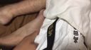 Masturbation ejaculation rubbing in judogi!