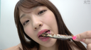 【Tongue Bello / Chewing】Popular actress Himari Kinoshita Chan's shishamo licking & chewing!!