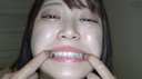 【Tongue, Teeth, Mouth】Popular actress Kagami Sarachan's extremely rare tongue velo, mouth, and teeth observation! You can also spit and chew small fish!!