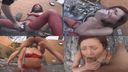 〈Hot spring training〉 Red sexy lingerie stirs the busty girl's that is too erotic with a vibrator to the limit and the orgasm face is dangerous! The reaction was even more amazing.