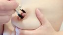 Erotic amateur beauty with erect nipples Boob massage and nipple clip iki masturbation