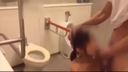 [Personal shooting] College girl has adultery gonzo sex in multipurpose toilet [Uncensored]