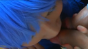 The daughter of a man with blue hair game costumes soggy service ♡ with the dicks of two nonke men