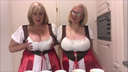 Blonde big breasts duo! A pair of mature Caucasians show off their unimaginable!