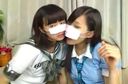 Erotic delivery with live chat of two black-haired beauties! !!