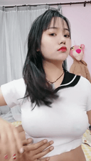 【Amateur Girl Ranking】Innocent and sweet big sister is put on makeup and pinched by her boyfriend