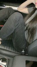 Unmanned night sweaty sex in the car with a beautiful girlfriend