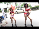 Cute idol dancers dancing in ecchi costumes [8] Raw legs baby face