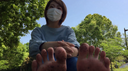 【Completely barefoot】I walked barefoot in the park! part1