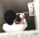 개인 사진 : 어떤 역 화장실에서 발견 된 상쾌한 샐러리맨 (약 25 세?) 자위 현장을 모니터링! !