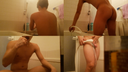 Pseudophimosis 18-year-old who loves muscle training ☆ Naked muscle training and ejaculation