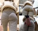 [Big ass exploration] ☆ An older sister who has half the rise of the butt meat honestly reflected in the rib pants! (Part 2)