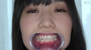 【歯＆舌ベロ】人気女優 須崎美羽チャンの開口器で歯観察＆M男顔舐め鼻フェラプレイ！