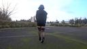 I went to the park wearing a miniskirt and garters The plump feeling is amazing / Second part