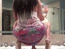 [Masturbation Club] Big ass nasty sister who straddles the with one piece on the sink and shakes her ass and masturbates [Video]