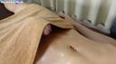 The first 20-year-old big nonke falls prey to oil and distorts his face! 【Oil Massage Series】