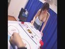 Leaked video!!　Defenseless air hockey...!!　part1