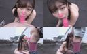 [Rooftop exposure] H cup huge breasts J 〇 that does not stop the pleasure of exposure! !! / Undressing masturbation hidden camera / Intense raw saddle × deep throat ejaculation [individual shooting] ☆ Review benefits available ☆