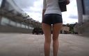 【Amateur】Exposure! I walked around the city in hot pants!