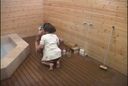 【流出】　㊙動画！！風呂掃除のオバちゃんと…　-2　【隠し撮り】　　　　