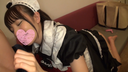 【Individual shooting】Gonzo sex with a neat iron plate beautiful girl with black hair that looks good in maid clothes