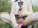 [Uncensored] Uniform girl with fair skin plump big breasts vibrates masturbation♡ in the open air Muchi muchi shaved girl is a rough rope bondage ♪ masturbation metamorphosis is seriously out w