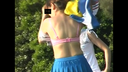 Betsudai female college student cheerleader outdoor group change of clothes