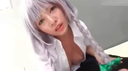 Gonzo sex with fair-skinned beauty busty silver-haired anime cos JD