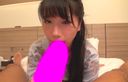 【Personal shooting】Restaurant part-time job Ayana-chan A normal face may be the best. The vibrator is inserted into the M-shaped dick. Convulsive climax.　High image quality