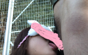[Outdoor / Close up] Dew ○ No Hand large amount in mouth ☆ 24-year-old nutritionist Hanana-chan