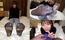 [Super shy cosmetics shop clerk Maika 23 years old] Foot appreciation & zo-san pants ◎ Black pantyhose < languard unknown, with toe reinforcement>