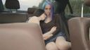 A beautiful woman with blue and red hair in the back seat of a moving car is a lesbian! ?? After that, a rule-breaking car lesbian & car secross work in which a blue-haired beauty is replaced with a man and develops into car sex! ??