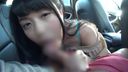 [Amateur] Idol-class gachi maji beautiful girl (21) in the car immediately after meeting. 【Face】