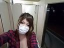 【Live Chat Exposure】 File.041: A big sister who is too perverted to deliver naked exposed masturbation from a public toilet in the middle of the night