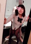 [Personal shooting] 18 years old neat and clean beautiful girl (6). After all uniforms and black stockings are the strongest ♡ It's about time ...　Raw saddle seeding / vaginal deep vaginal shot