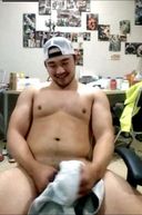 Gachimuchi male brother's masturbation ejaculation