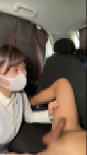 [個人拍攝]在車裡用整潔乾淨的女大學生吞咽大量射精（Miki第5次）