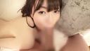 《Amateur》Slender black-haired college girl ◆ licked and nasty ⇒ ♪ with a Lelorello female face