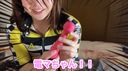 Foot peen masturbation ︎ I tried to masturbate in the easiest outfit \ (//∇//) \ I put a large amount inside with condom masturbation❤! !!