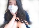 Masturbation of a slender and elegant high-flying mask beauty