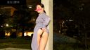 Beautiful woman she is exposed outdoors in the park at night Pantsjob as it is and premature ejaculation explodes!